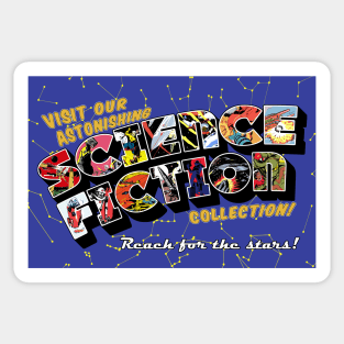 Library Week Postcard - Science Fiction Sticker